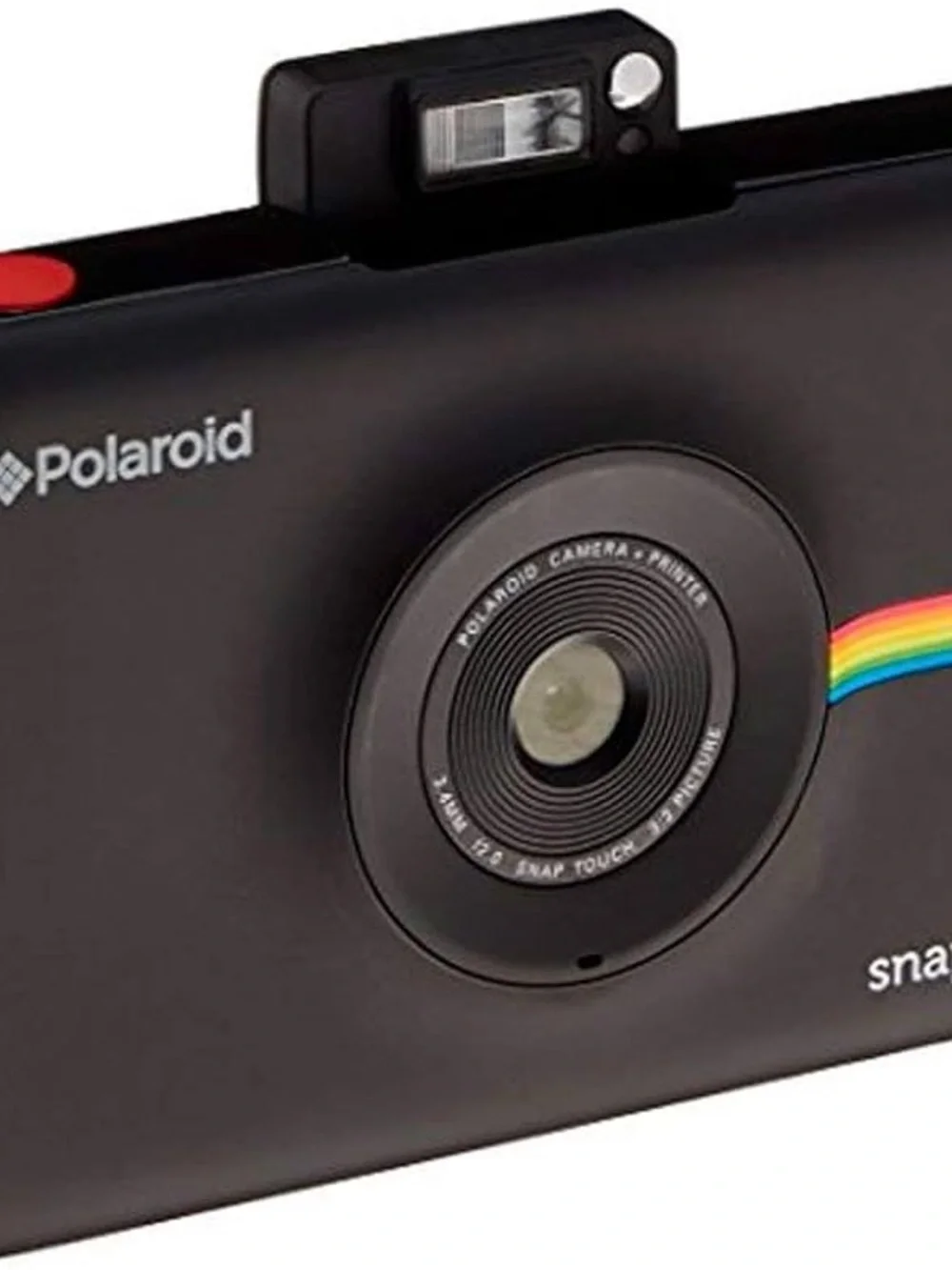 Polaroid Black Instant Snap Camera with Rainbow Stripe